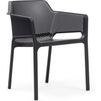 Vollkunststoff Designer Gartenstühle stapelbar - Stuhl Rigor / Schwarz von Gartentraum.de