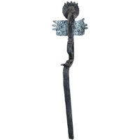 Wand Designerskulptur aus Bronzeguss - limitiert - Totem Bako, hängend von Gartentraum.de