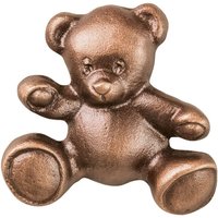 Wandfigur kleiner Teddy aus Alu oder Bronze - Teddy / Bronze dunkelbraun von Gartentraum.de