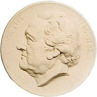 Wandrelief mit Goethe Portait im Profil aus Steinguss - Lega / Antikgrau von Gartentraum.de