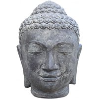 Wasserspiel mit Buddha Kopf - Kassapa / 34cm (Höhe) von Gartentraum.de