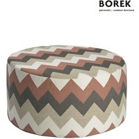 Wetterfester Borek Hocker aus Outdoorgewebe - Desio Hocker von Gartentraum.de