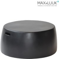 XL Hocker aus Fiberglas in schwarz von Max & Luuk - Nick Hocker von Gartentraum.de