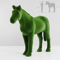 XXL Gartenfigur Pferd - Topiary - GFK & Kunstrasen - Pferdinand von Gartentraum.de