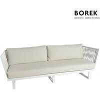 XXL-Gartensofa in Rope-Optik für Gartenlounge - Altea Sofa / Weiß von Gartentraum.de