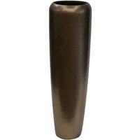 XXL Indoor Vase mit Einsatz - Polystone - Bronze - Rund - Amanuel / 117x34cm (HxDm) / mit Wasserstandsanzeiger von Gartentraum.de