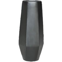 XXL Pflanzvase mit Einsatz - Polystone - Schwarz - Modern - Ivie / 97x42cm (HxDm) / ohne Wasserstandsanzeiger von Gartentraum.de