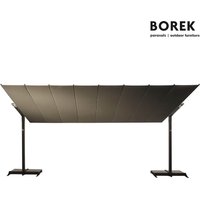 XXL Sonnenschutz eckig von Borek - neigbar - New Flexy Sonnenschutz / nur Sonnenschirm / Dach Anthrazit von Gartentraum.de