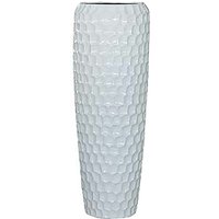 XXL Vase mit Einsatz - Polystone - Weiß hochglänzend - Kimia / 97x34cm (HxDm) / mit Wasserstandsanzeiger von Gartentraum.de