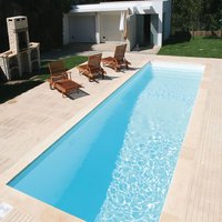 XXL Verbundpool - rechteckig - robust - modellierbar - mit Treppe - Salvador / 1000x500cm (BxT) / 110-140cm von Gartentraum.de