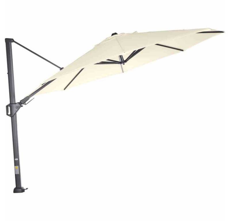 Gartentrends Ampelschirm SUNSET N+, in ecru, Polyester, Aluminium - 350x252x350cm (BxHxT) von Gartentrends