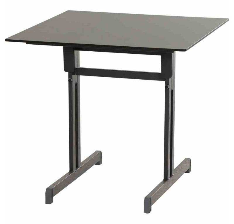 Gartentrends Gartentisch Gastro, in anthrazit - 80x74x80 (BxHxT) von Gartentrends