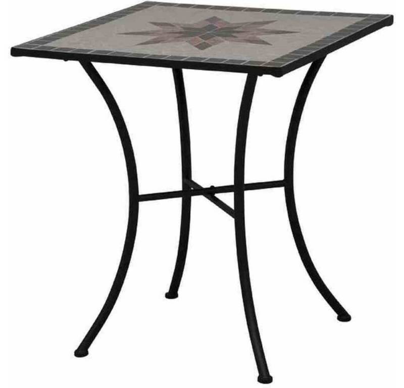 Gartentrends Gartentisch Stella, in matt schwarz - 64x69,5x64 (BxHxT) von Gartentrends