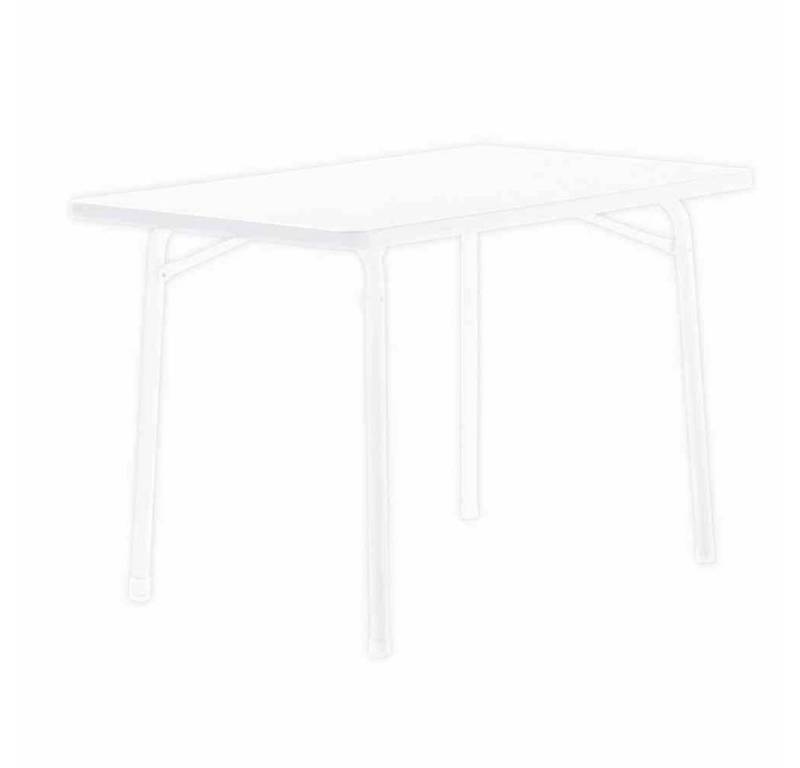 Gartentrends Klapptisch 120, in weiß, Mecalit®-Pro, Stahl - 115x72x70cm (BxHxT) von Gartentrends