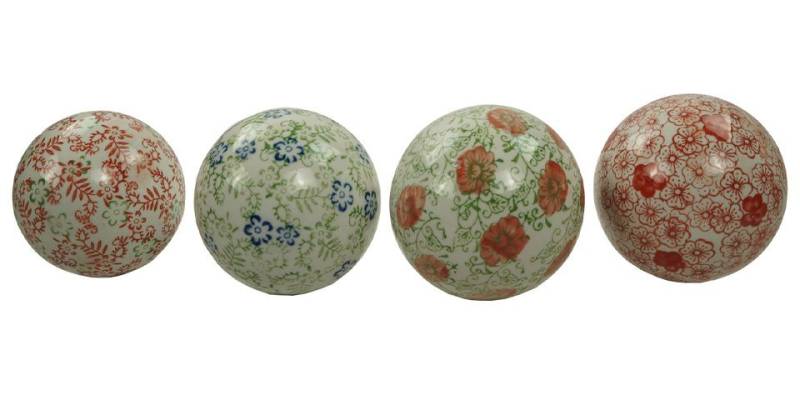 Denk Dekokugel 4er Set Zauberhafte Schwimmkugel Dekokugel Flower von Denk