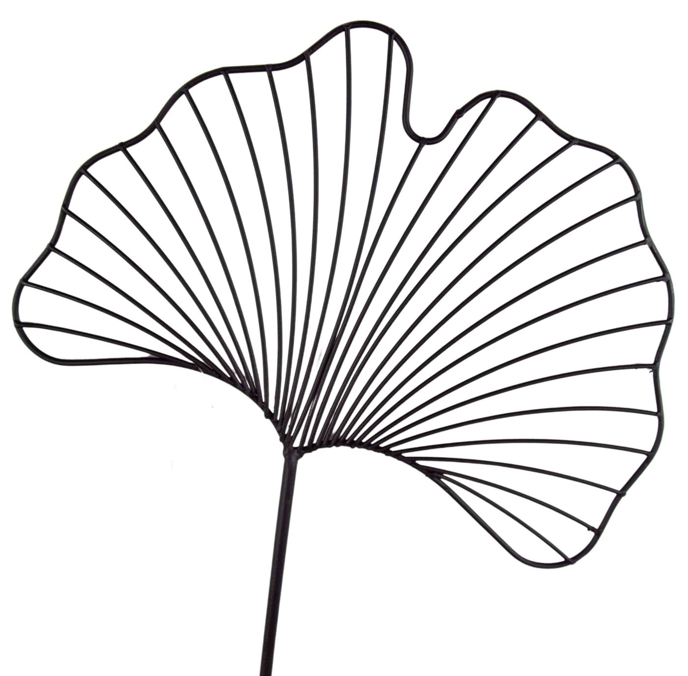 Gartenursel Gartenstecker Gartenstecker Ginkgoblatt schwarz (1-St) von Gartenursel