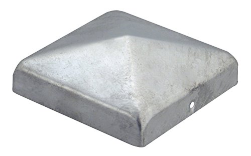 1 Stück PREMIUM Pfostenkappe 121x121 mm aus Stahl feuerverzinkt für Pfosten 12 x 12 cm inkl. Schrauben Zaunkappe Abdeckkappe von Gartenwelt Riegelsberger von Gartenwelt Riegelsberger