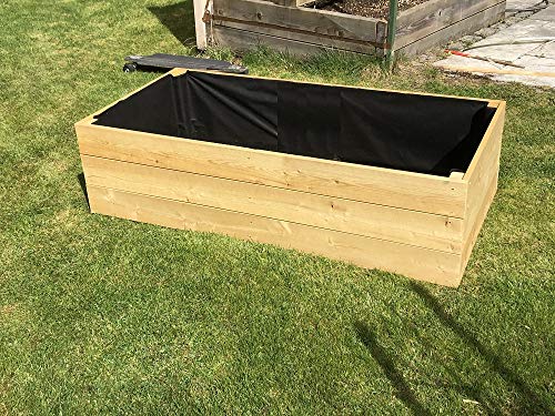 Gartenwelt Riegelsberger Elegantes Pflanzbeet aus Lärchenholz Gemüsebeet Kräuterbeet Pflanzkasten Blumenkasten Bretter 20 mm sibirische Lärche Maße: 80 x 100 x Höhe 36 cm von Gartenwelt Riegelsberger