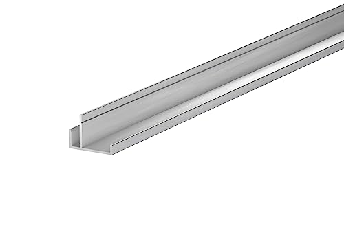 Gartenwelt Riegelsberger Alu-Bodenprofil Blendenhalter 35,4x30 mm Länge 1950 mm Seitenverblendung Zubehör für Plattenlager Premium und Pro von Gartenwelt Riegelsberger