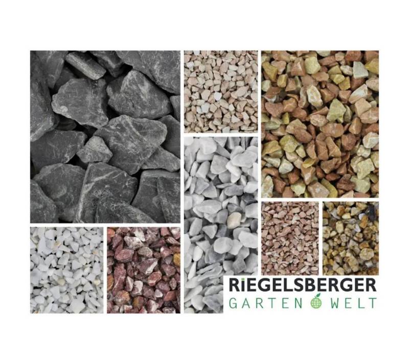 Gartenwelt Riegelsberger Dekosteine Ziersplitt 1-25 kg Splitt gewaschen Gabionenfüllung Deko Garten von Gartenwelt Riegelsberger