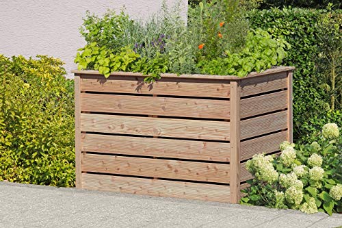 Gartenwelt Riegelsberger Elegantes Hochbeet 125x85xH80 cm Lärche Natur 20x120mm Kräuterbeet Pflanzbeet Gemüsebeet von Gartenwelt Riegelsberger