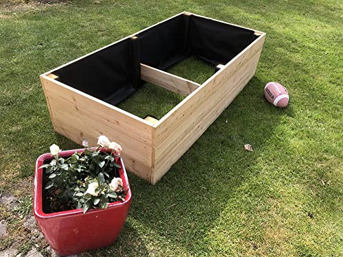 Gartenwelt Riegelsberger Elegantes Pflanzbeet aus Lärchenholz Höhe 36 cm Gemüsebeet Kräuterbeet Pflanzkasten Blumenkasten Bretter 27 mm sibirische Lärche Maße 50 x 140 cm von Gartenwelt Riegelsberger