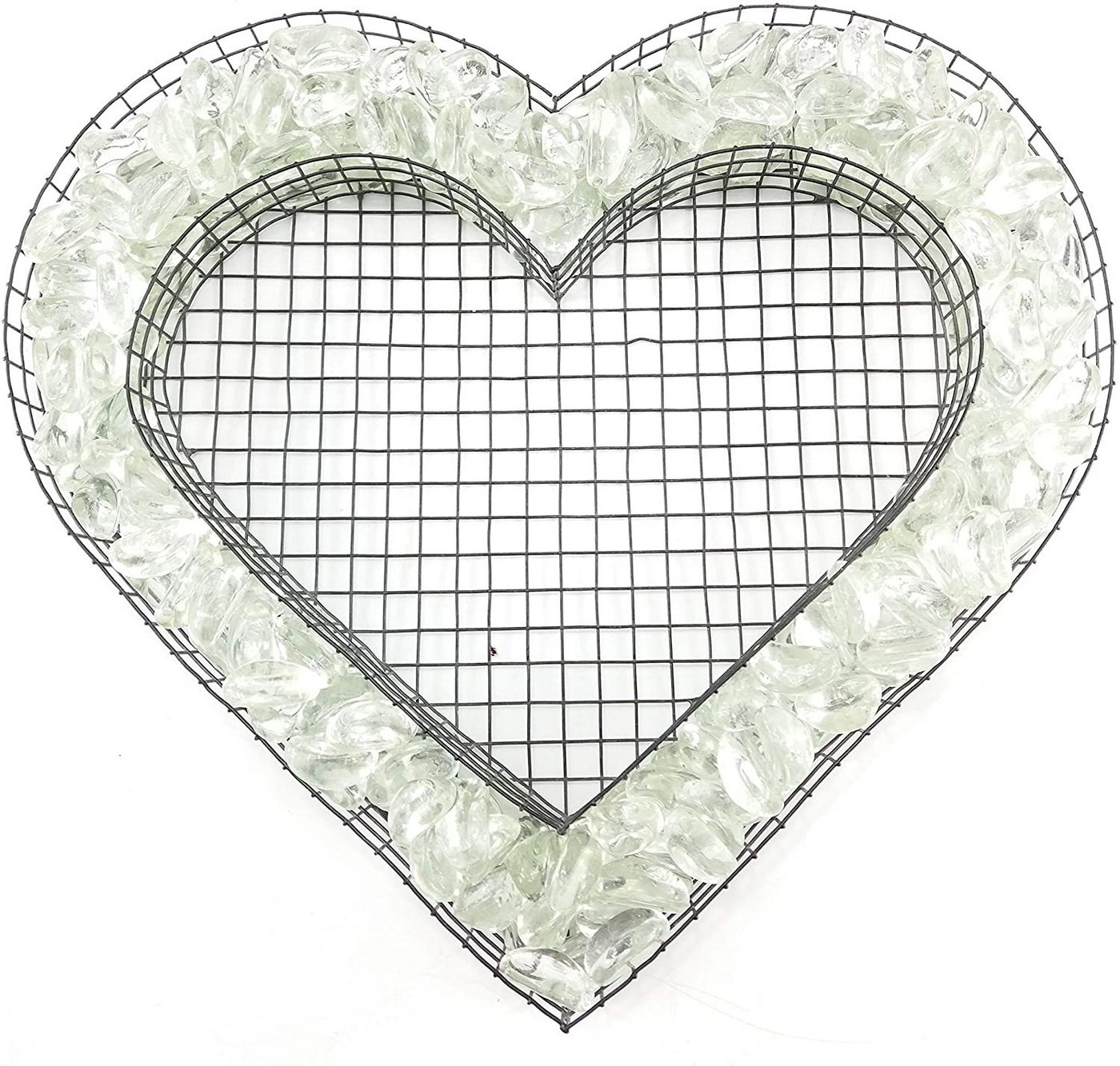 Gartenwelt Riegelsberger Gartenfigur Herz Gitter Grabschmuck Gartendekoration Verzierung mit Buntsteinen Gartenwelt Riegelsberger Gartenfigur Herz Gitter Grabschmuck Gartendekoration Verzierung mit Buntsteinen von Gartenwelt Riegelsberger