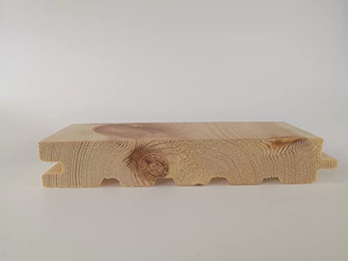 Hobeldielen 21x142 mm Länge 70 cm nordischer Kiefer Fußbodenbretter Massivholzdiele Nut & Feder gefast von Gartenwelt Riegelsberger