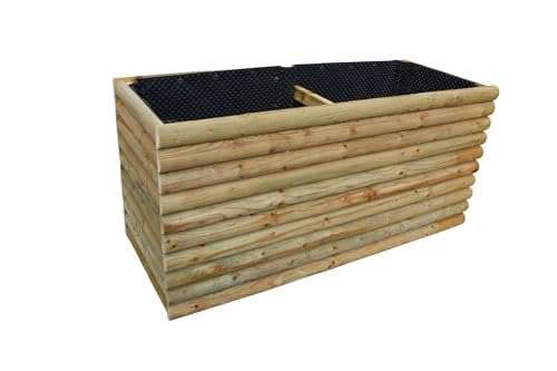 Gartenwelt Riegelsberger Hochbeet XXL aus Kiefernholz imprägniert Höhe 90 cm Kräuterbeet inkl. Noppenfolie Gemüsebeet 115x80 cm von Gartenwelt Riegelsberger