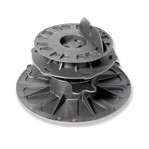 Gartenwelt Riegelsberger Justierbarer Balkenlager Premium mit Gefälleausgleich bis zu 5% für Holz WPC Aluminium höhenverstellbar 100–150 mm von Gartenwelt Riegelsberger