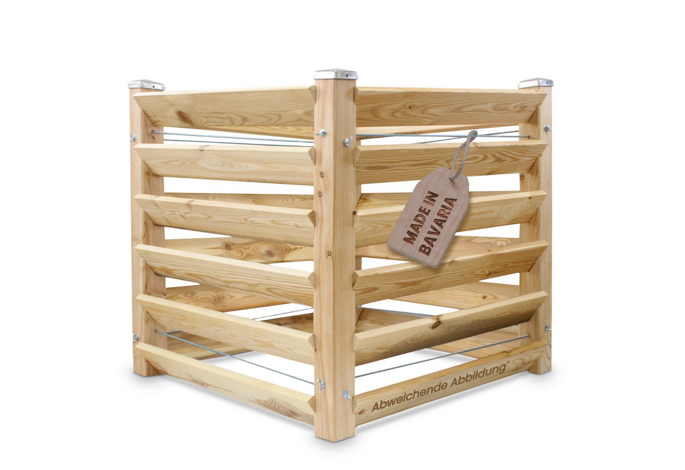 Gartenwelt Riegelsberger Komposter Moderner Komposter Lärchenholz Massivholz Steckkomposter, BxTxH: 80x80x80 cm Gartenwelt Riegelsberger Komposter Moderner Komposter Lärchenholz Massivholz Steckkomposter, BxTxH: 80x80x80 cm von Gartenwelt Riegelsberger