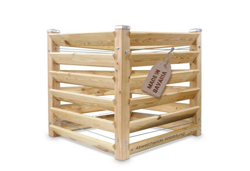 Gartenwelt Riegelsberger Komposter Moderner Komposter Lärchenholz Massivholz Steckkomposter, BxTxH: 80x80x80 cm von Gartenwelt Riegelsberger