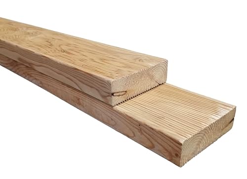 Gartenwelt Riegelsberger Massive Terrassendielen Lärche 45x142 mm Länge 120 cm Dielen Bretter 2-seitig geriffelt Gartenwelt Riegelsberger Massive Terrassendielen Lärche 45x142 mm Länge 120 cm Dielen Bretter 2-seitig geriffelt von Gartenwelt Riegelsberger