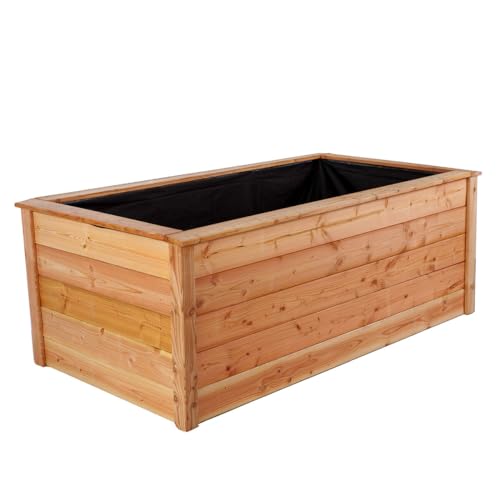 Gartenwelt Riegelsberger Modernes Hochbeet 140x80 cm Höhe 73 cm aus Lärchenholz 27 mm glatt Gemüsebeet Gartenbeet Kräuterbeet Gartenwelt Riegelsberger Modernes Hochbeet 140x80 cm Höhe 73 cm aus Lärchenholz 27 mm glatt Gemüsebeet Gartenbeet Kräuterbeet von Gartenwelt Riegelsberger