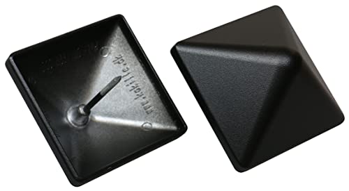 Gartenwelt Riegelsberger Pfostenkappe 145x145 mm Aluminium schwarz pulverbeschichtet Kappe für Pfosten mit Dorn Zaunkappe Abdeckkappe von Gartenwelt Riegelsberger