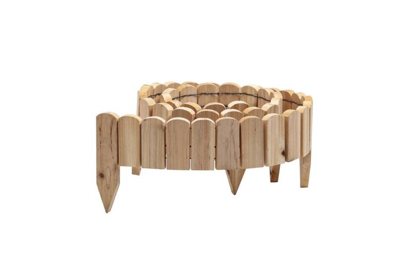 Gartenwelt Riegelsberger Rasenkante Rollborder Rasenkante aus Tannenholz Umzäunung Mähkante für den Garten von Gartenwelt Riegelsberger