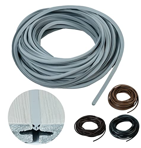 Gartenwelt Riegelsberger Terrassenfugenband mit Antidehnungsfaden für alle Terrassensysteme WPC Holz MADE IN GERMANY Fugendichtung Fugenband Bodenfüllprofil Dichtung 5-7 mm hellgrau 25m (1 Rolle) von Gartenwelt Riegelsberger