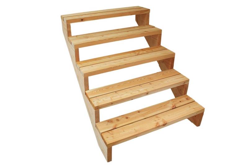 Gartenwelt Riegelsberger Treppenstufe Terrassentreppe aus Lärche Treppe Stufen Wangentreppe von Gartenwelt Riegelsberger