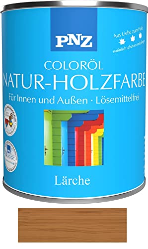 PNZ Natur-Holzfarbe Coloröl Holzschutz von Gartenwelt Riegelsberger Holzlasur UV-Schutz Premiumklasse Lärche 0,75 Liter von Gartenwelt Riegelsberger