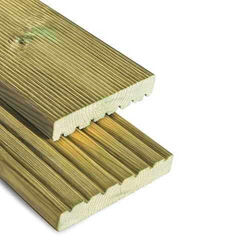 Terrassendielen geriffelt 27 x 145 mm x Länge 70 cm Kiefer imprägniert Dielen Bretter 2-seitig geriffelt Terrassendielen geriffelt 27 x 145 mm x Länge 70 cm Kiefer imprägniert Dielen Bretter 2-seitig geriffelt von Gartenwelt Riegelsberger