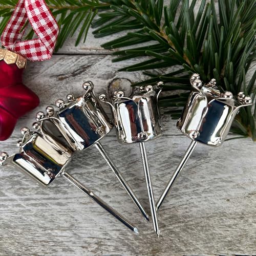 Gartenzaubereien Kerzenhalter für Tafelkerzen Silber 4er Set Gartenzaubereien Kerzenhalter für Tafelkerzen Silber 4er Set von Gartenzaubereien