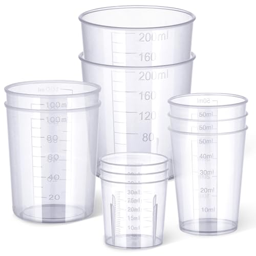 Gartful Epoxid-Messbecher-Set, 30/50/100/200 ml Mischbecher für Epoxidharz Handwerk, Flüssigkeitsmessung, Harzmischung, Farbgießen, Schleimherstellung, 10 Packungen Gartful Epoxid-Messbecher-Set, 30/50/100/200 ml Mischbecher für Epoxidharz Handwerk, Flüssigkeitsmessung, Harzmischung, Farbgießen, Schleimherstellung, 10 Packungen von Gartful