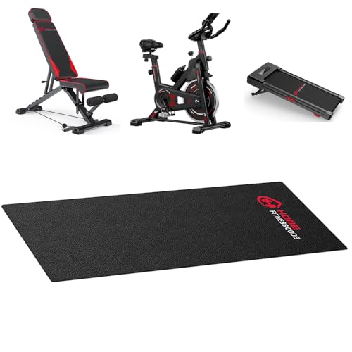 GartistGo Laufbandmatte Bodenschutz, Fitnessgeräte und Übungsmatte, rutschfeste stoßfeste Bodenschutzmatte für Laufbänder, Fahrräder, Ruderer, Crosstrainer von GartistGo