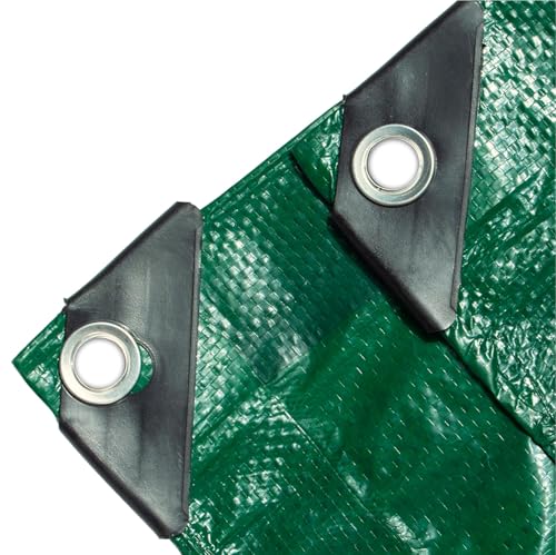 6x10 Meter Schutzplane 150 g/m² grün - Allzweck Plane & Gartenplane - wasserdichte Plane mit Ösen, Bauplane & Zeltplane für Camping & Garten (6x10) von Gartiva