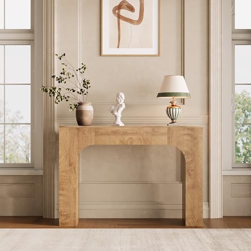 Garvee Konsolentisch, Sofa-Beistelltisch, Eingangstisch, Retro-Esstisch, Schmaler Beistelltisch Hinter Dem Sofa, Robust Und Stabil 120x30x64Cm von Garvee