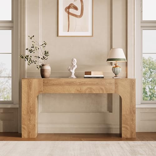 Garvee Konsolentisch, Sofa-Beistelltisch, Eingangstisch, Retro-Esstisch, Schmaler Beistelltisch Hinter Dem Sofa, Robust Und Stabil 160x30x64Cm von Garvee
