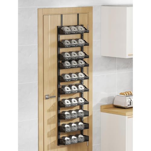Garvee Türregal,Hängender 10 Stufiger Türregal Zum Einhängen,Gewürzregal,Tür Pantry Organisator, Küche Organizer, Hängeauf Bewahrung Für Haushalts Utensilien Für Bad Schwarz Garvee Türregal,Hängender 10 Stufiger Türregal Zum Einhängen,Gewürzregal,Tür Pantry Organisator, Küche Organizer, Hängeauf Bewahrung Für Haushalts Utensilien Für Bad Schwarz von Garvee