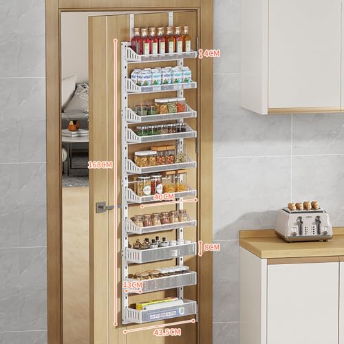 Garvee Türregal,Hängender 10 Stufiger Türregal Zum Einhängen,Gewürzregal,Tür Pantry Organisator, Küche Organizer, Hängeauf Bewahrung Für Haushalts Utensilien Für Bad Weiß Garvee Türregal,Hängender 10 Stufiger Türregal Zum Einhängen,Gewürzregal,Tür Pantry Organisator, Küche Organizer, Hängeauf Bewahrung Für Haushalts Utensilien Für Bad Weiß von Garvee