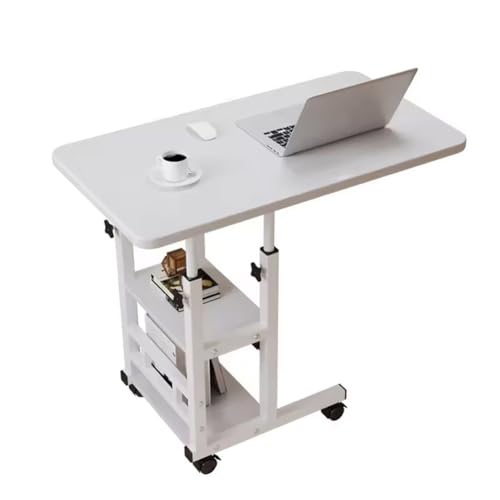 GarveeHome Höhenverstellbarer C-Tisch Mobiler Laptop C-förmiger Beistelltisch, Couchtisch mit Rollen, Couchtisch mit Aufbewahrungsschublade für Wohnzimmer, Schlafzimmer von GarveeHome