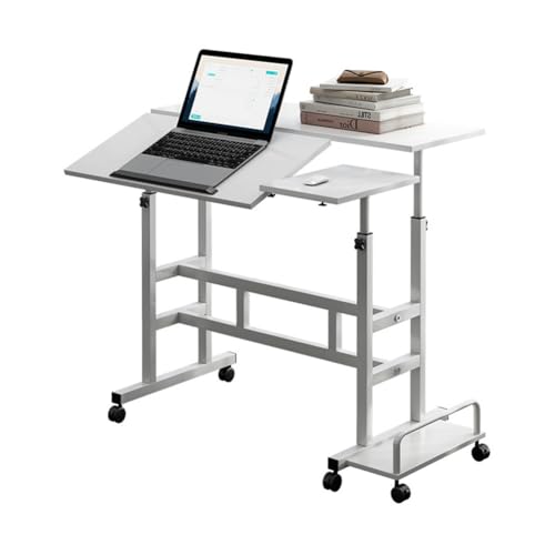 GarveeHome Kleiner Stehpult mit Rollen, mobiler Stehpult, tragbarer Stehtisch auf Rollen für Gehunterlage, rollender hoher Computertisch, höhenverstellbar, für Zuhause, Büro, Schule GarveeHome Kleiner Stehpult mit Rollen, mobiler Stehpult, tragbarer Stehtisch auf Rollen für Gehunterlage, rollender hoher Computertisch, höhenverstellbar, für Zuhause, Büro, Schule von GarveeHome
